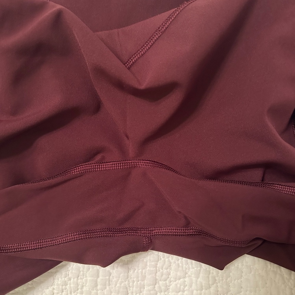 lululemon athletica Women's All the Right Places Crop in Maroon/burgundy - Picture 7 of 9